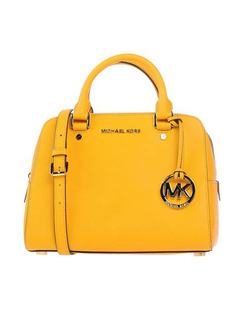 yellow and white michael kors purse|Michael Kors yellow tote bag.